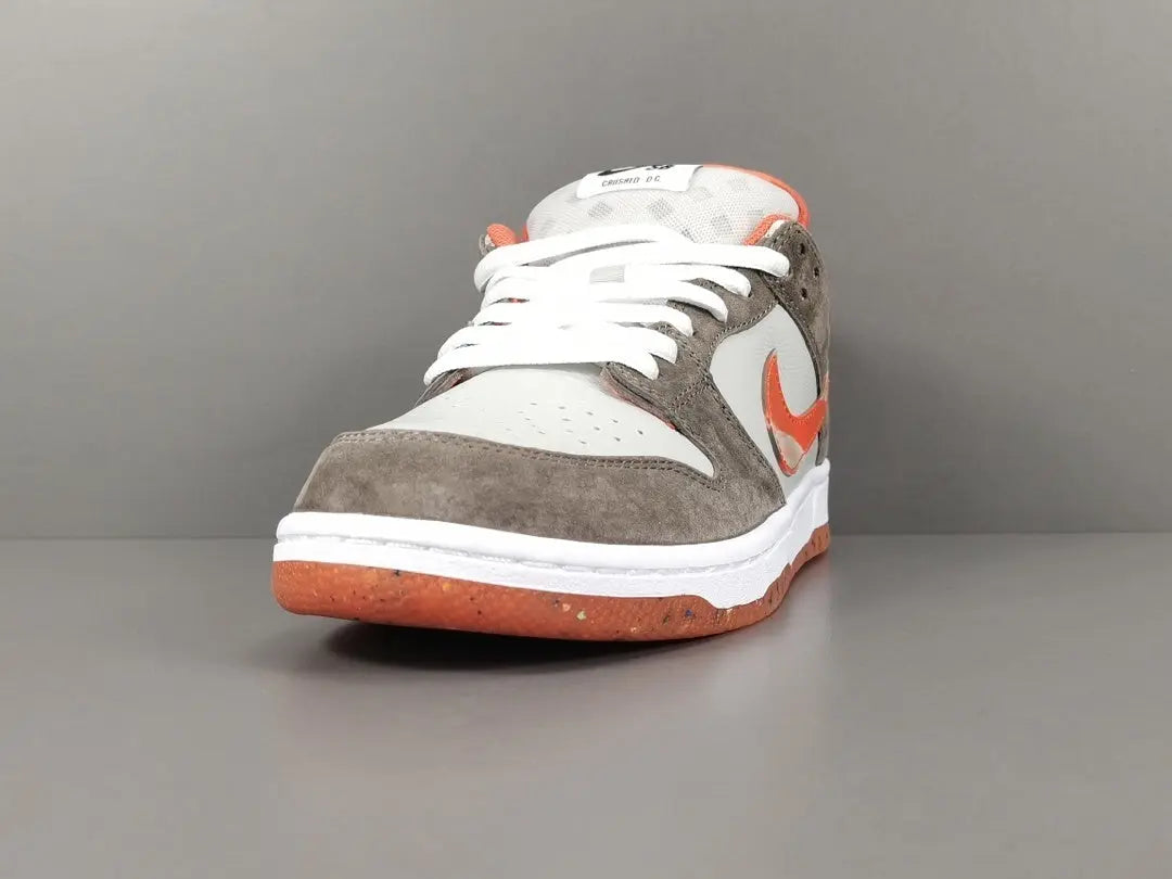 Nike SB Dunk Crushed D.C. low top skate sneaker side view bold colorway