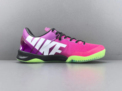 Nike Kobe 8 Protro Mambacurial basketball shoes in Red Plum Pink Flash Electric Green gradient colorway