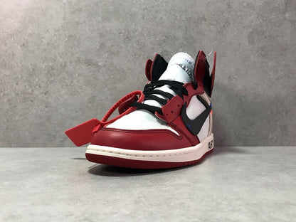 Jordan 1 Retro High Off-White Chicago sneakers showcasing deconstructed style and heritage