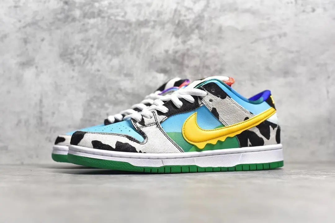 Nike SB Dunk Ben & Jerry's Chunky Dunky low top sneaker side view multi-color