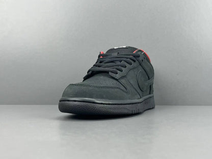 Nike SB Dunk Supreme 94 Black low top sneaker side view all black