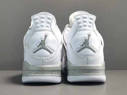 Air Jordan 4 White Oreo white black grey sneakers premium men's shoes
