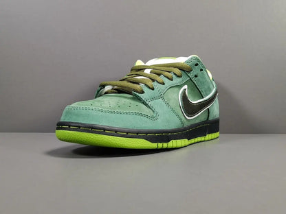 Nike SB Dunk x Concepts Green Lobster sneaker with green tones details