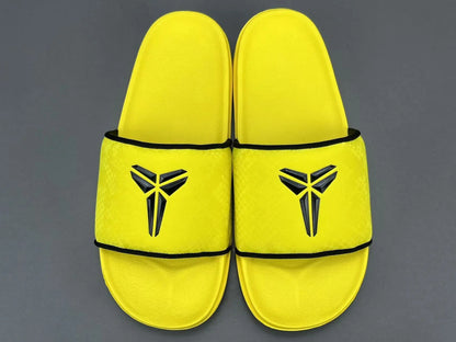 Nike Kobe Offcourt Slide Lightning yellow comfortable basketball slides casual sportswear footwear
