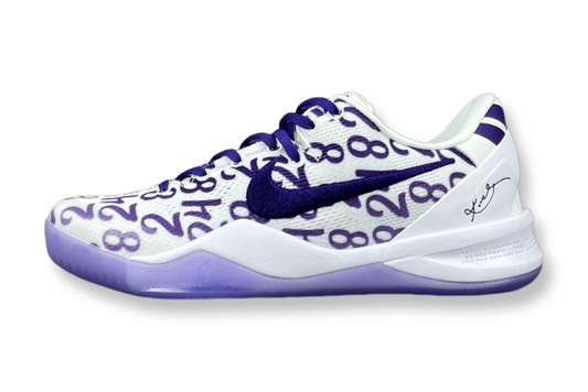 Nike Kobe 8 Protro Court Purple basketball shoes sleek low-top performance design
