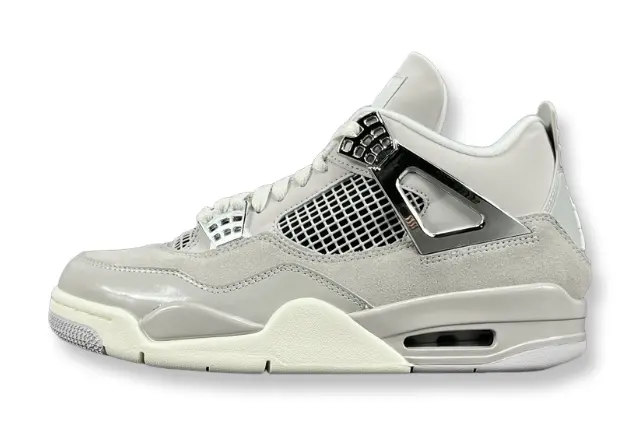 Air Jordan 4 Frozen Moments grey suede sneakers premium design men's shoes

