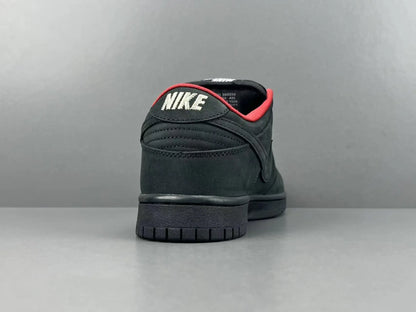 Nike SB Dunk Supreme 94 Black low top sneaker side view all black