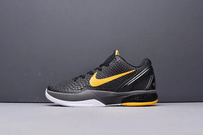 Nike Kobe 6 Protro Black Del Sol basketball shoes sleek performance design