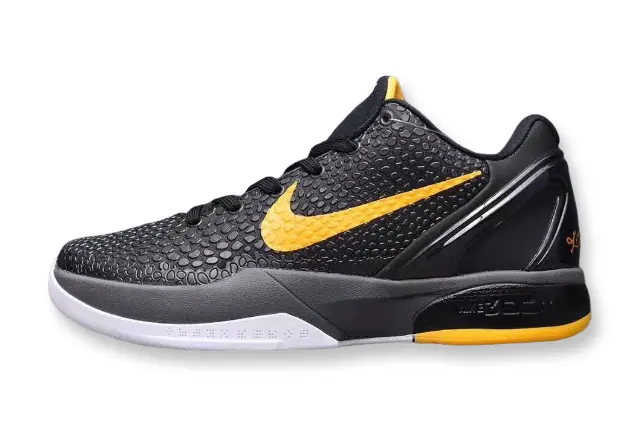 Nike Kobe 6 Protro Black Del Sol basketball shoes sleek performance design