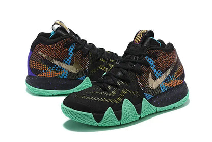 Nike Kyrie 4 x Mamba Mentality basketball shoes – black and purple low-top sneakers with Zoom Air cushioning and tribute design