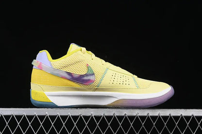 nike ja 1 x eybl nationals basketball shoes side view with vibrant eybl nationals colorway