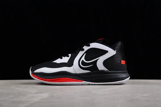 Nike Kyrie Low 5 x Dominoes basketball shoes – low-top sneakers with black-and-white domino pattern, Zoom Air cushioning, and elite court performance