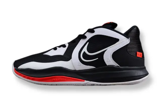 Nike Kyrie Low 5 x Dominoes basketball shoes – low-top sneakers with black-and-white domino pattern, Zoom Air cushioning, and elite court performance