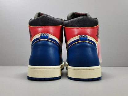 Jordan 1 Retro High Fragment Union Varsity Red Sport Royal sneaker

