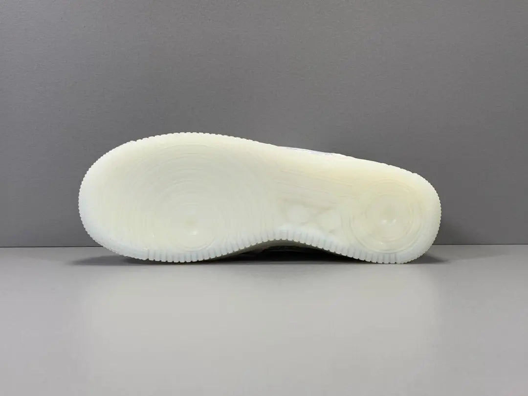 Nike Air Force 1 x CLOT 1WORLD sneaker with white leather and silk-inspired overlays
