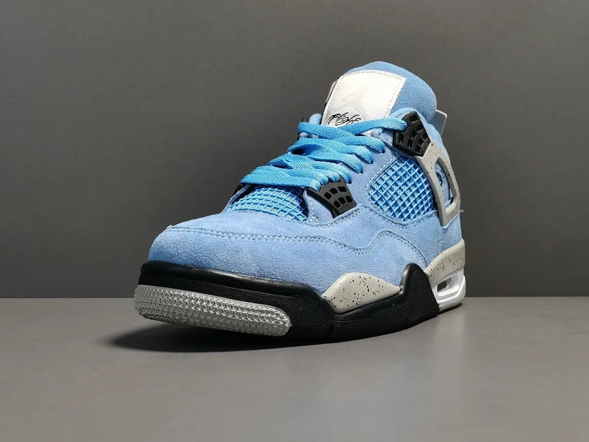 Air Jordan 4 University Blue white blue sneakers premium men's shoes
