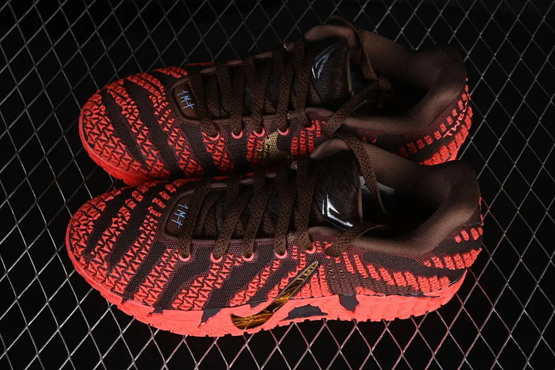 nike ja 3 x lunar new year basketball shoes side view with vibrant cultural inspired colorway