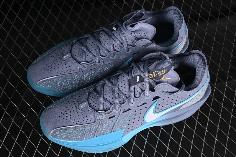 Nike Air Zoom GT Cut 3 Ashen Slate basketball shoes front view performance sneakers