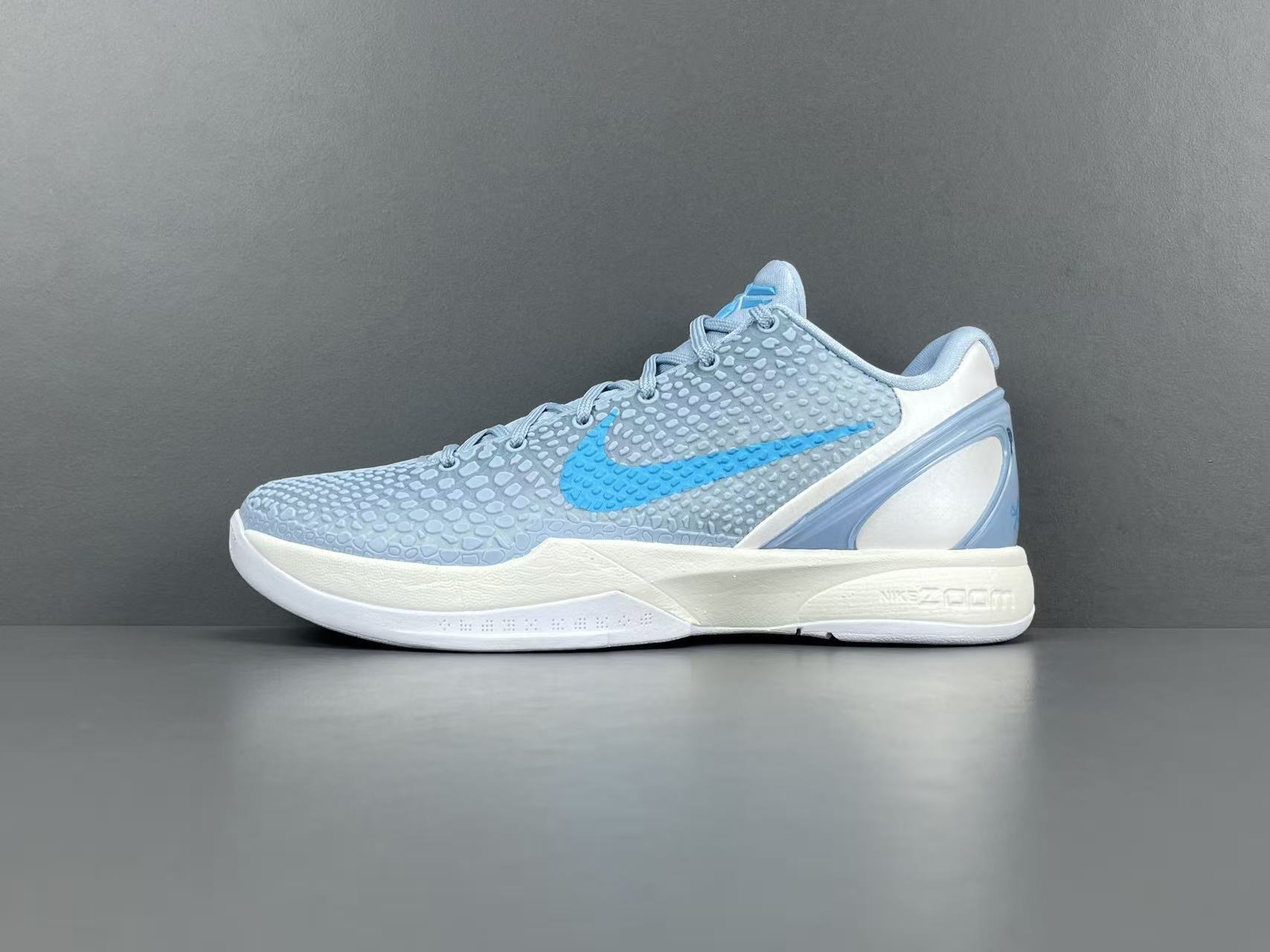 Nike Kobe 6 Protro Caitlin Clark Light Armory Blue basketball shoes sleek performance design
