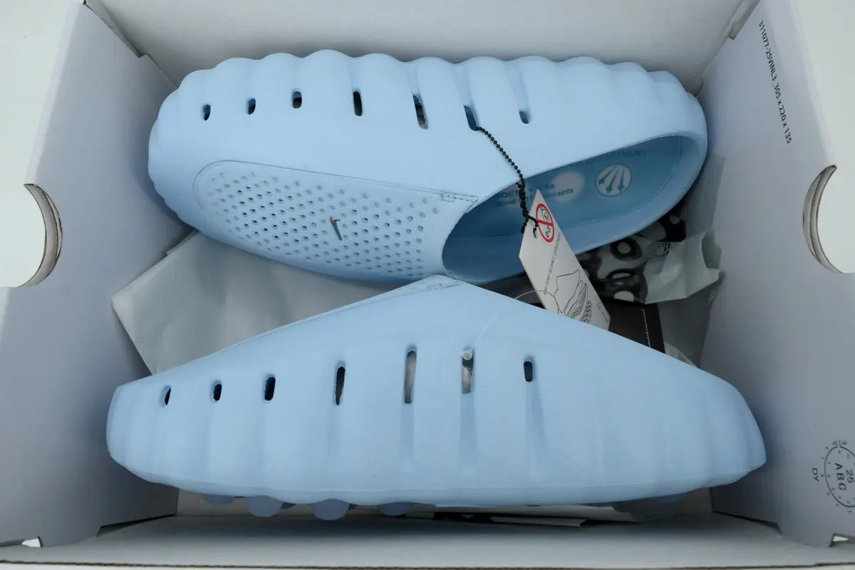 Nike Mind 001 NOCTA Slide Iceman top view NOCTA Nike branding strap footbed icy tonal detail