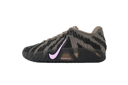 nike ja 3 x showstopper basketball shoes side view with bold vibrant colorway
