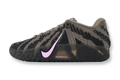 nike ja 3 x showstopper basketball shoes side view with bold vibrant colorway