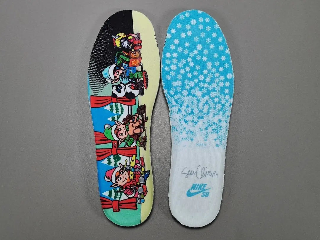 Nike SB Dunk Low Sean Cliver white gold sneaker holiday special edition red velvet lining skate shoe
