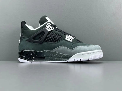 Air Jordan 4 Fear sneakers side view dark retro basketball shoes iconic design