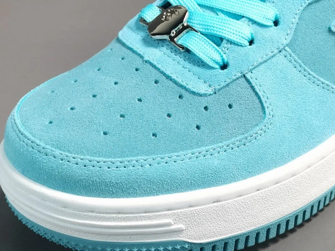 BAPE STA LOW sneakers blue suede streetwear casual premium stylish shoes
