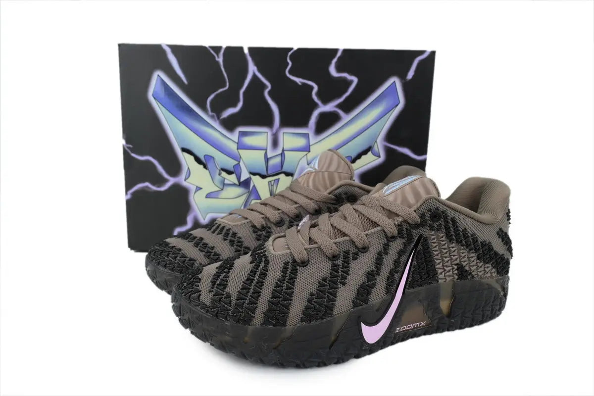 nike ja 3 x showstopper basketball shoes side view with bold vibrant colorway