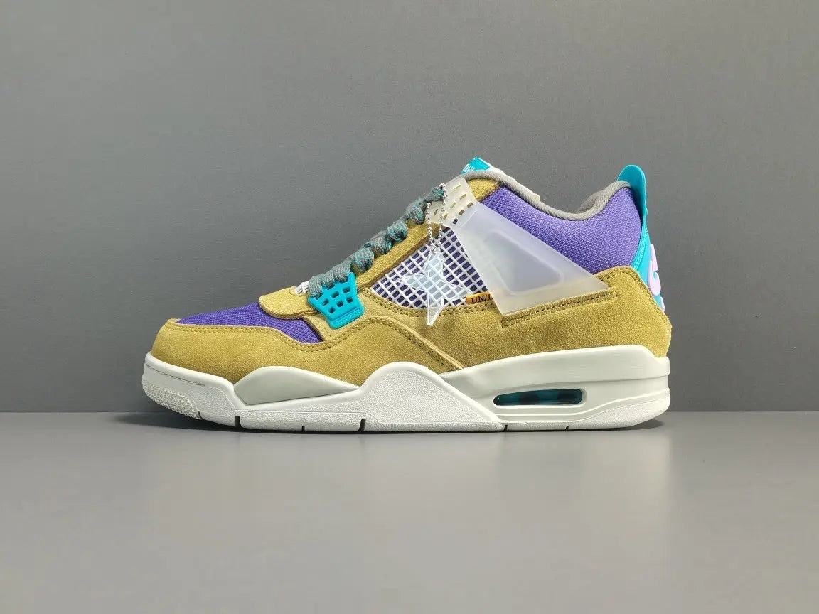 Air Jordan 4 Union Desert Moss beige green sneakers premium men's shoes
