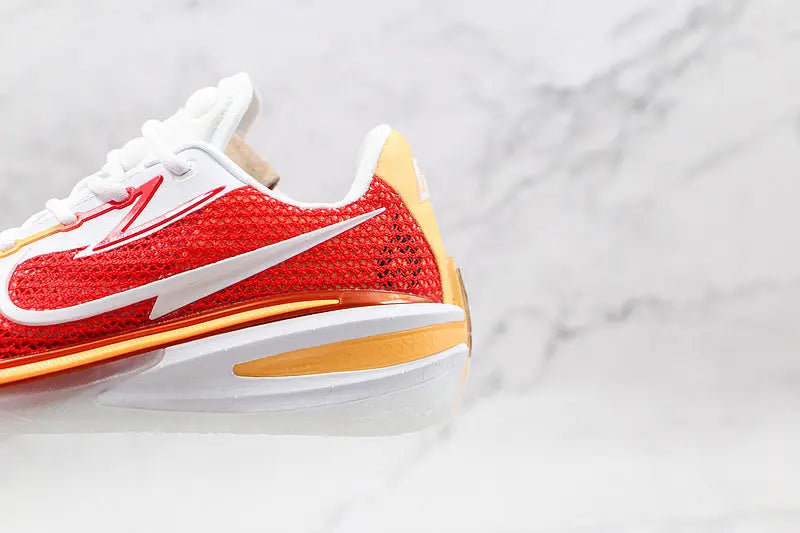 Nike University Red White Yellow basketball shoes