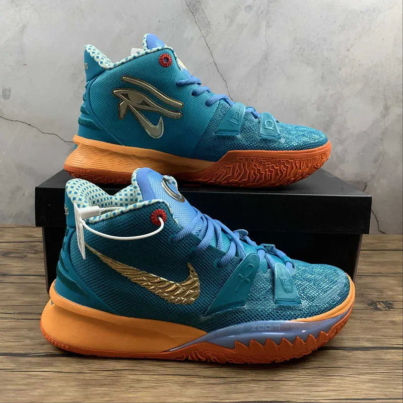 Nike Kyrie 7 x Concepts Horus basketball shoes – Egyptian-inspired sneakers with bold colors, Zoom Air cushioning, and limited edition design