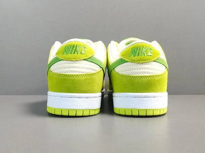 Nike SB Dunk Low Green Apple skate shoes premium leather comfortable cushioning