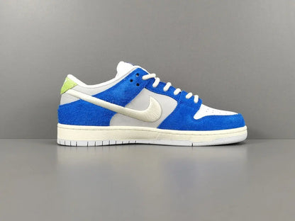 Nike SB Dunk Low Fly Streetwear Gardenia blue white green sneaker floral embroidery limited edition skate shoe
