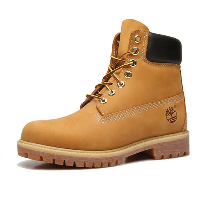 Timberland 6 inch premium waterproof wheat leather work boot for men durable
