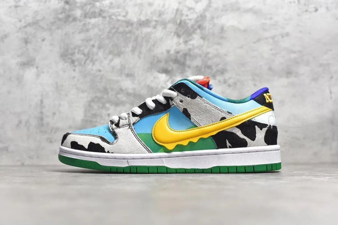 Nike SB Dunk Ben & Jerry's Chunky Dunky low top sneaker side view multi-color