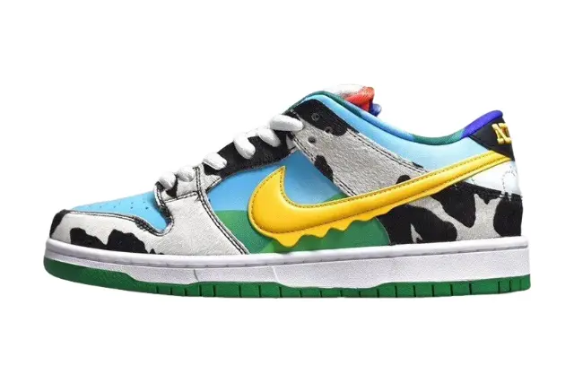 Nike SB Dunk Ben & Jerry's Chunky Dunky low top sneaker side view multi-color