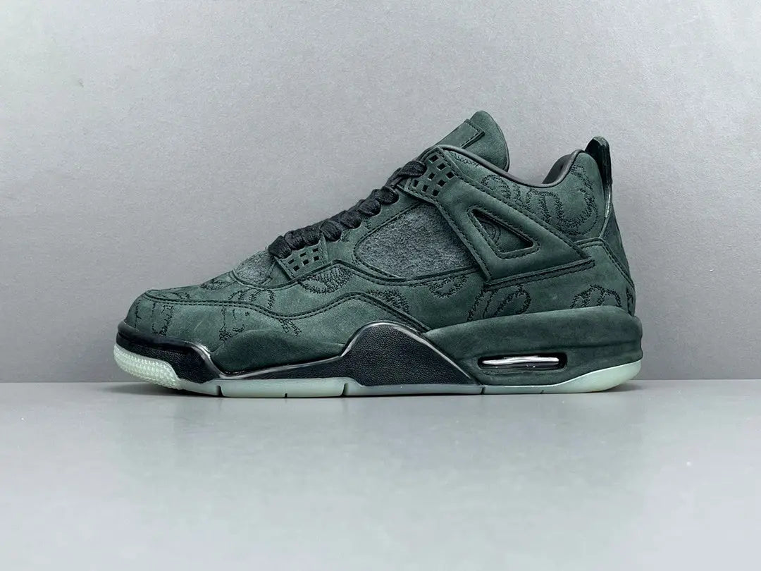 Air Jordan 4 KAWS Black Olive limited edition sneakers premium men's shoes
