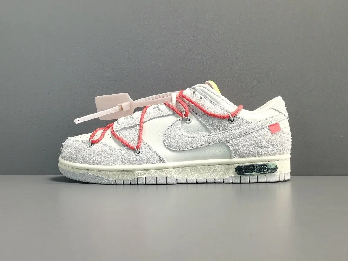 Nike Dunk Low Off-White Lot 33 collaboration premium leather skate sneakers