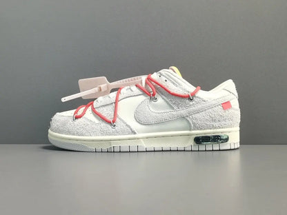 Nike Dunk Low Off-White Lot 33 collaboration premium leather skate sneakers