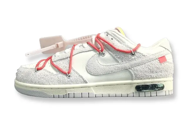 Nike Dunk Low Off-White Lot 33 collaboration premium leather skate sneakers