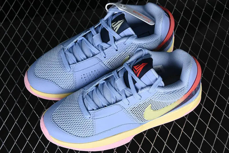 nike ja 1 x day one basketball shoes side view with classic day one colorway