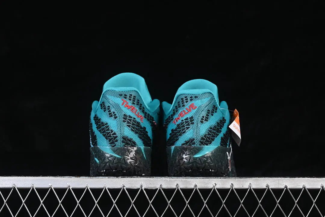 nike ja 3 x scratch 3.0 basketball shoes side view with aggressive scratch pattern colorway