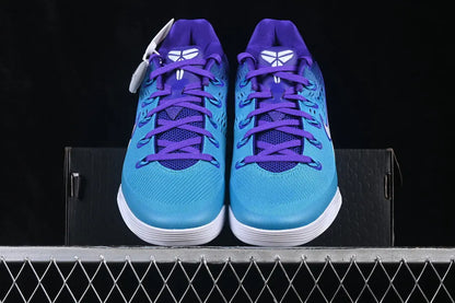 Nike Kobe 9 Elite Low EM Protro Draft Day purple and teal gradient basketball sneakers