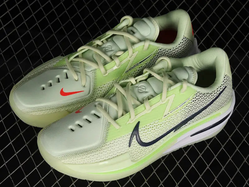 Nike Grinch colorway athletic shoes bright green