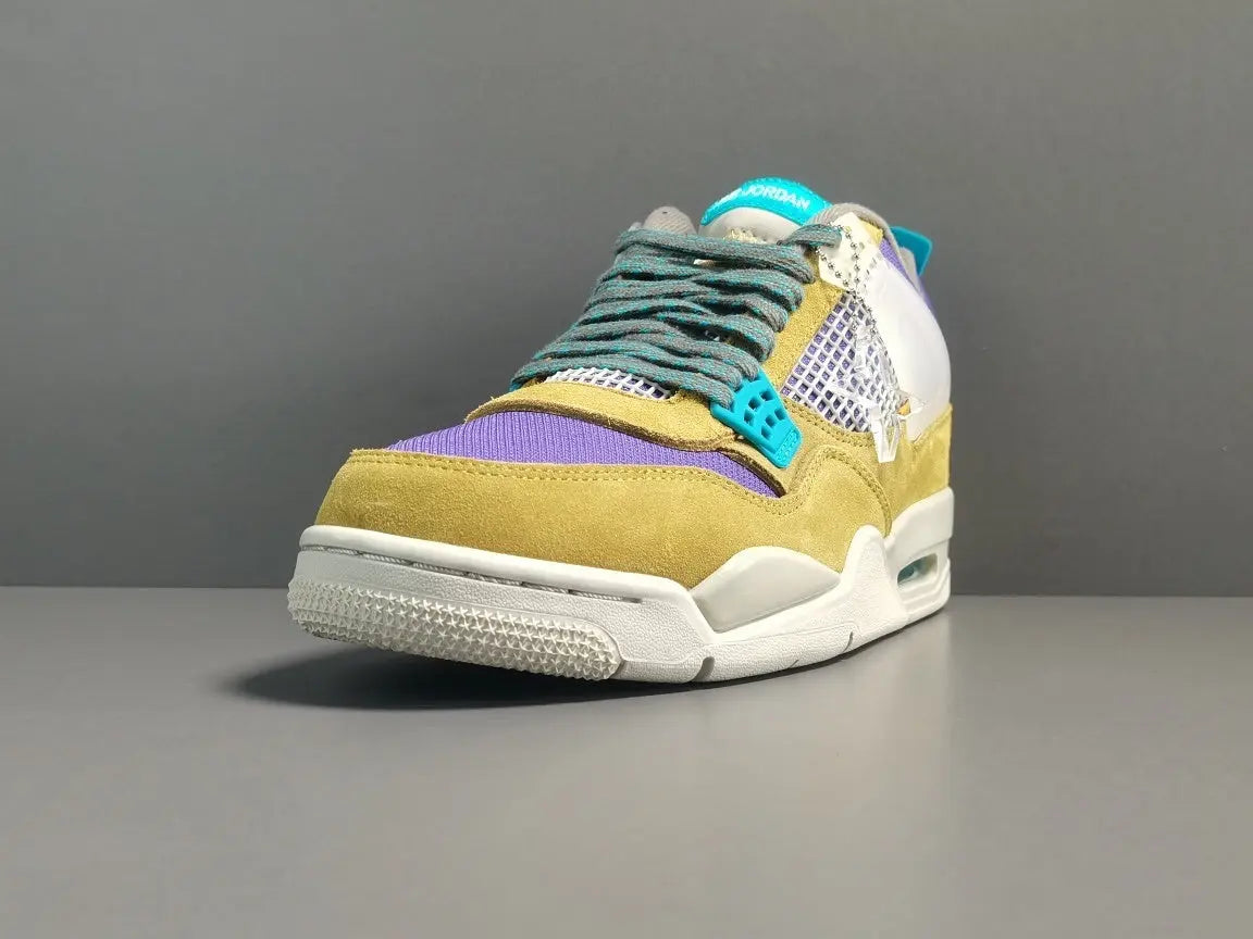 Air Jordan 4 Union Desert Moss beige green sneakers premium men's shoes
