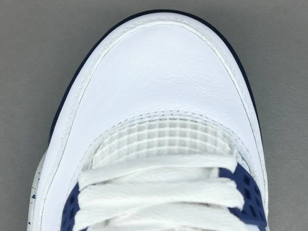 Jordan 4 Midnight Navy navy white leather retro sneakers unisex premium
