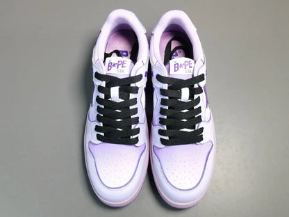 BAPE SK8 STA sneakers purple streetwear premium casual stylish shoes