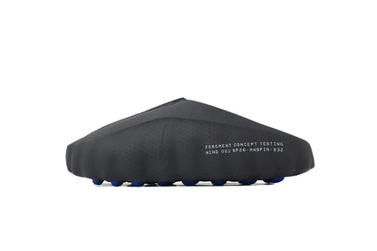 Nike Mind 001 Slide x Fragment Black minimalist premium slide sandal side view